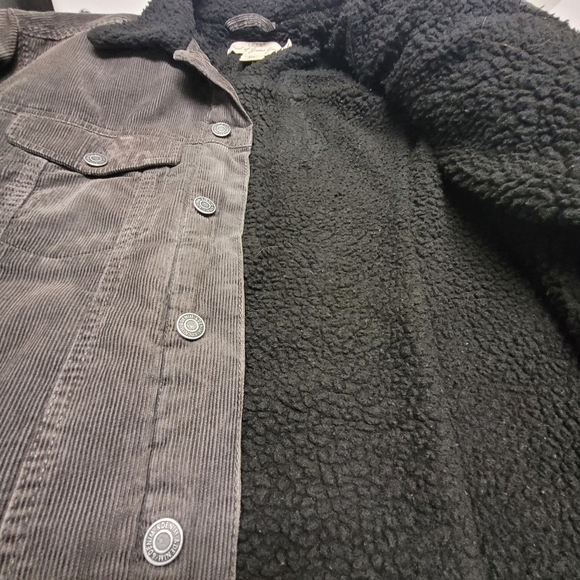 H&M Corduroy & Faux Sherpa Trucker Jacket Medium - Picture 14 of 15